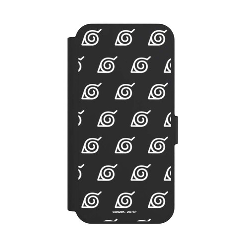 Samsung Galaxy S24 FE 5G NIVOflip Weißes Konoha-Muster Transparent