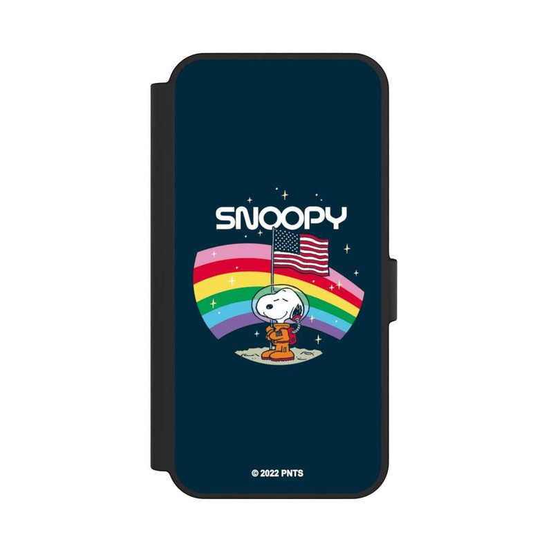 Galaxy S24 FE NIVOflip Snoopy Weltraumreisender Regenbogen