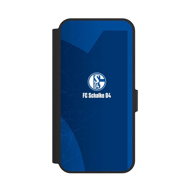 Galaxy S24 FE NIVOflip Schalke 04 Blauer Hintergrund Mit Logo