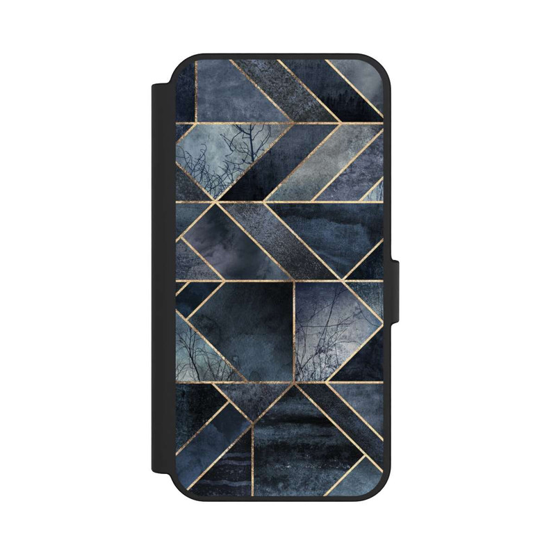 Galaxy S24 FE NIVOflip Nature Abstraite Bleu Foncé