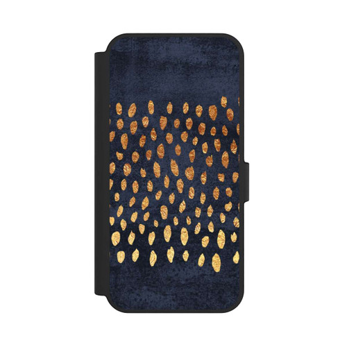 Samsung Galaxy S24 FE 5G NIVOflip Muster Gold und Marine