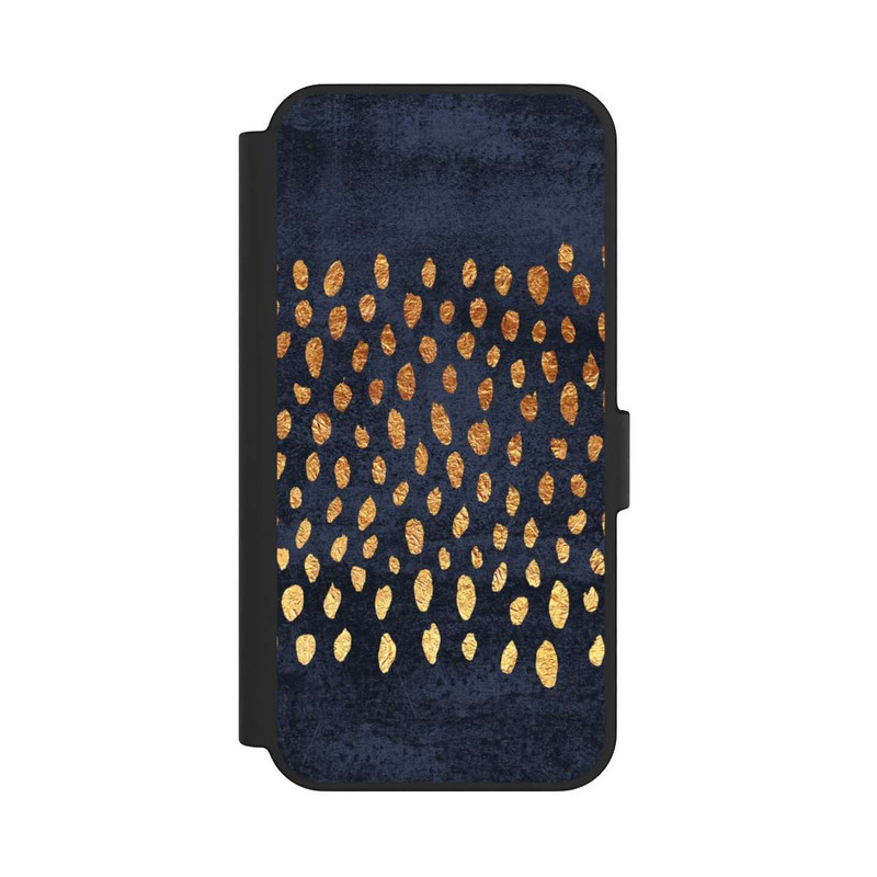 Galaxy S24 FE NIVOflip Or & Bleu Pattern