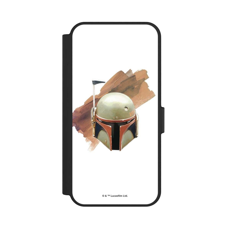 Galaxy S24 FE NIVOflip Boba Fett Helm Weiß