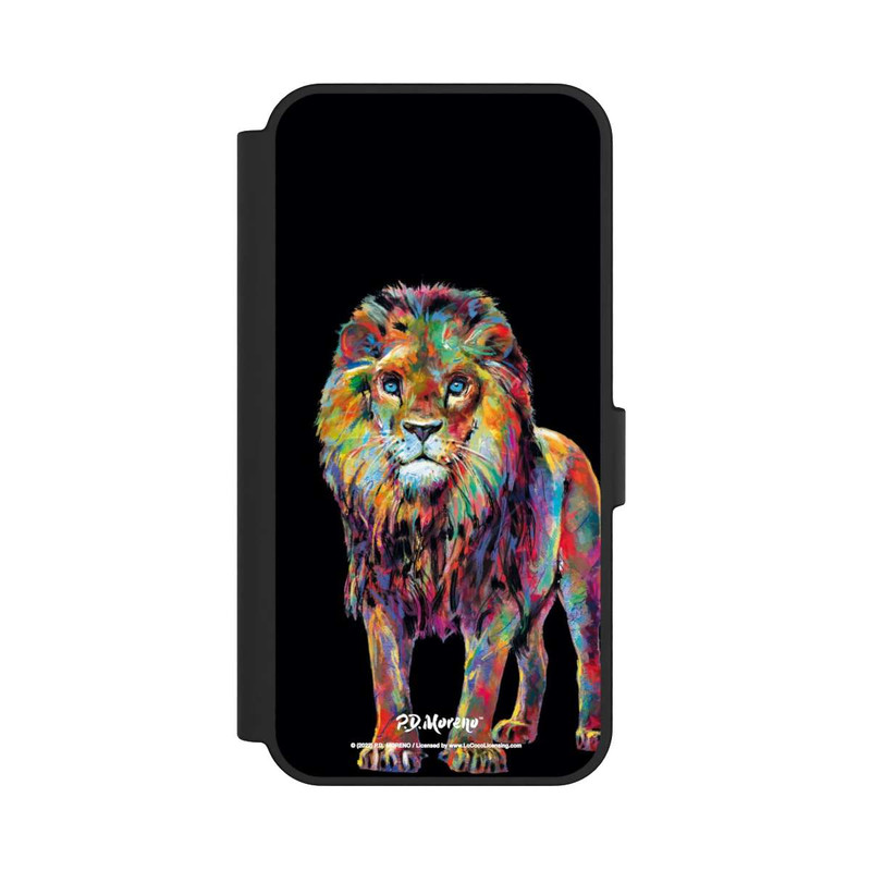 Galaxy S24 FE NIVOflip Löwe Bunte Kunst von P.D. Moreno