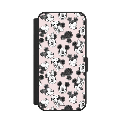 Samsung Galaxy S24 FE 5G NIVOflip Minnie &amp; Mickey Viele Gesichter Pink