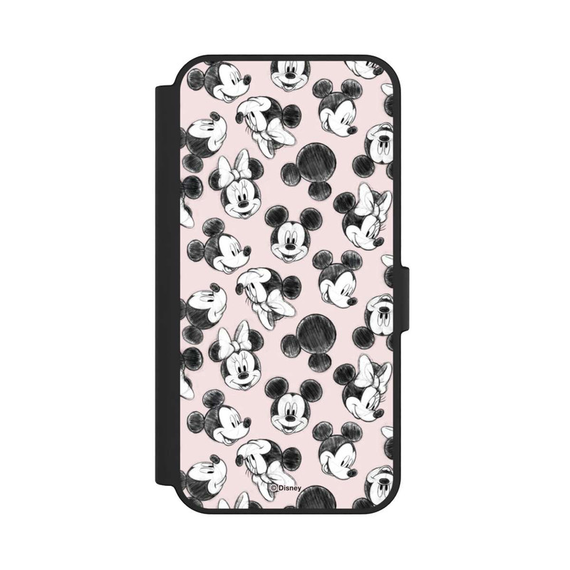 Galaxy S24 FE NIVOflip Minnie & Mickey Many Faces Pink