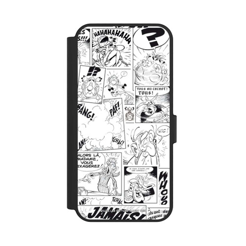 Samsung Galaxy S24 FE 5G NIVOflip Asterix Comic Schwarz und Weiß
