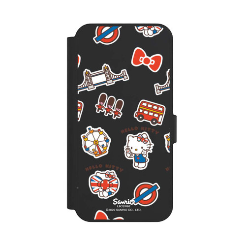 Samsung Galaxy S24 FE 5G NIVOflip Hello Kitty Londoner Abzeichen Transparent