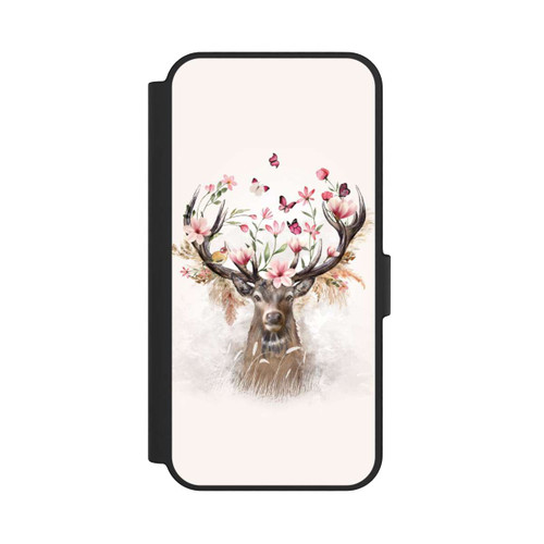 Samsung Galaxy S24 FE 5G NIVOflip Hirsch Blumen Geweih