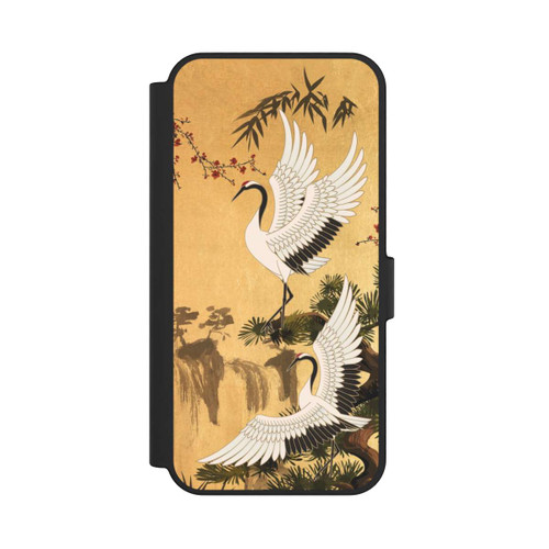 Samsung Galaxy S24 FE 5G NIVOflip Kraniche Gold Japan 2