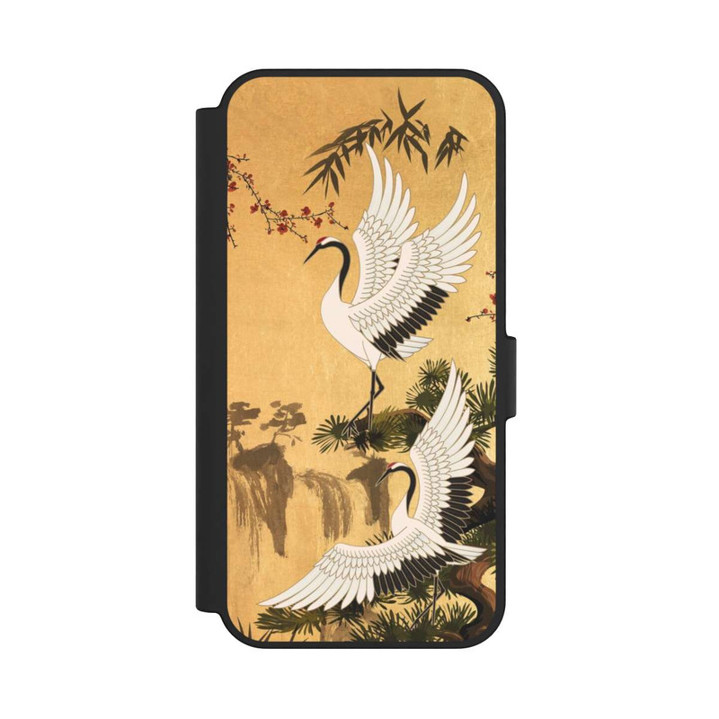 Galaxy S24 FE NIVOflip Kraniche Gold Japan 2