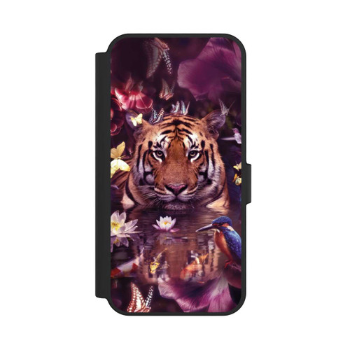 Samsung Galaxy S24 FE 5G NIVOflip Tiger Blumenrahmen