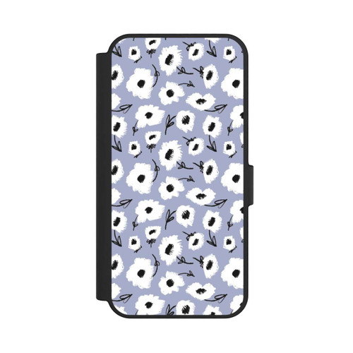 Samsung Galaxy S24 FE 5G NIVOflip Pattern Fleurs Lilas