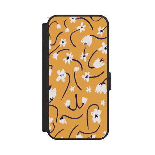 Samsung Galaxy S24 FE 5G NIVOflip Pattern Petites Fleurs Jaunes
