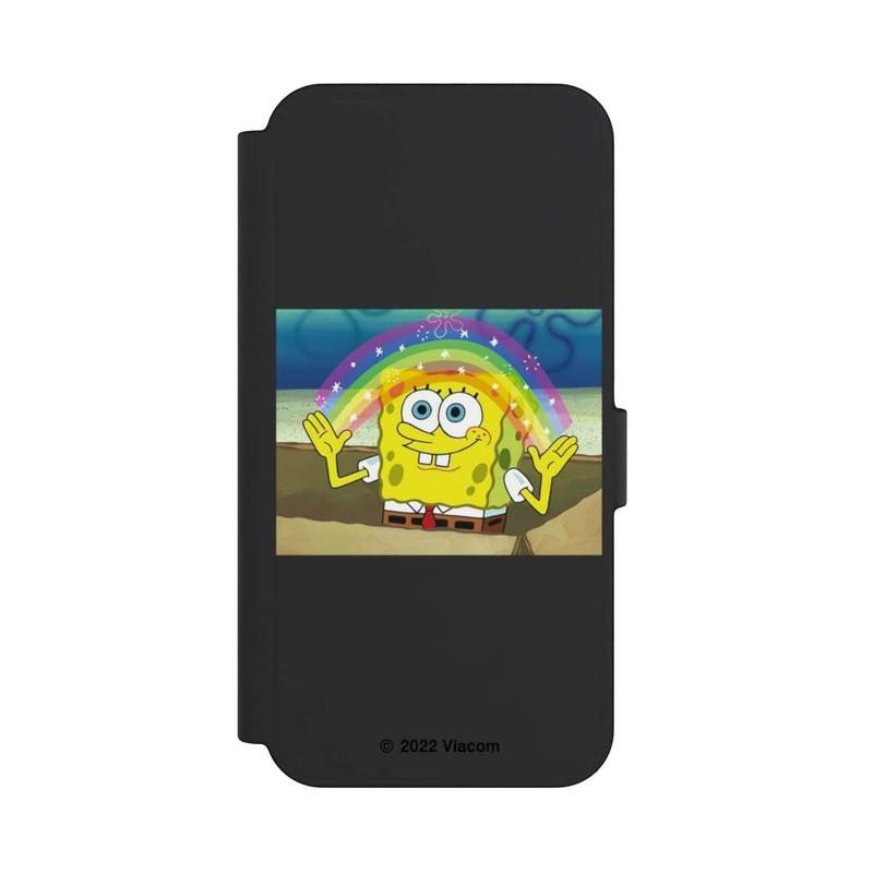 Galaxy S24 FE NIVOflip Spongebob - Regenbogen Meme transparent