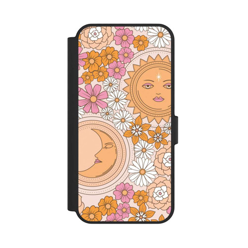 Samsung Galaxy S24 FE 5G NIVOflip Mond-Sonne-Blumen