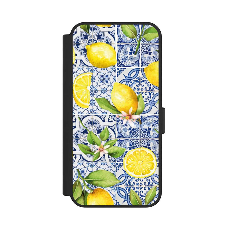 Galaxy S24 FE NIVOflip Griechische Zitronen Muster