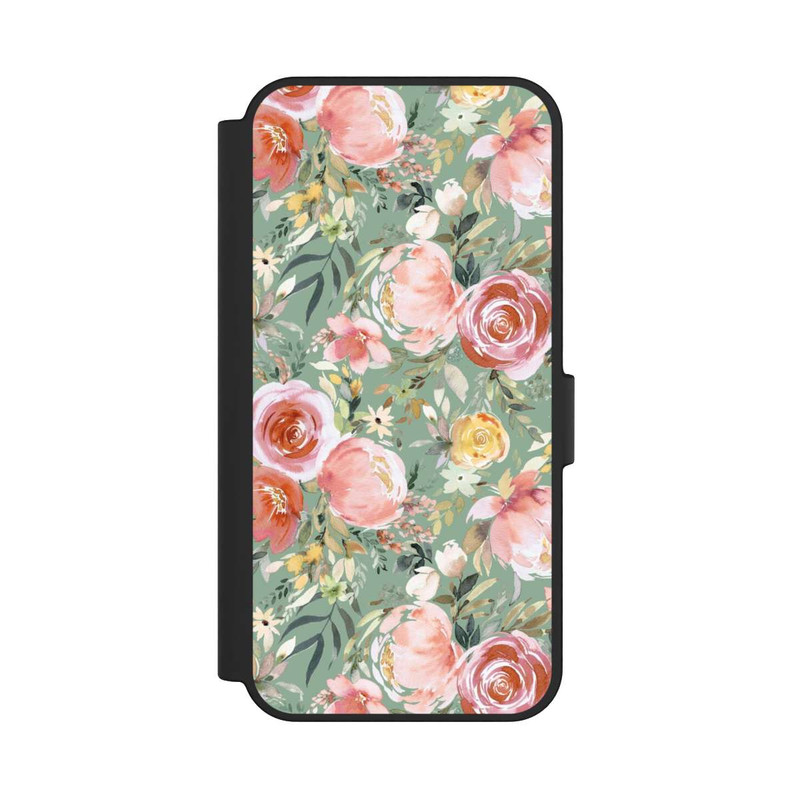 Galaxy S24 FE NIVOflip Bouquet de Pivoines Pastelles