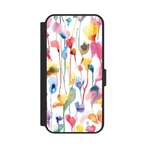 Samsung Galaxy S24 FE 5G NIVOflip Aquarell Wildblumen bunt