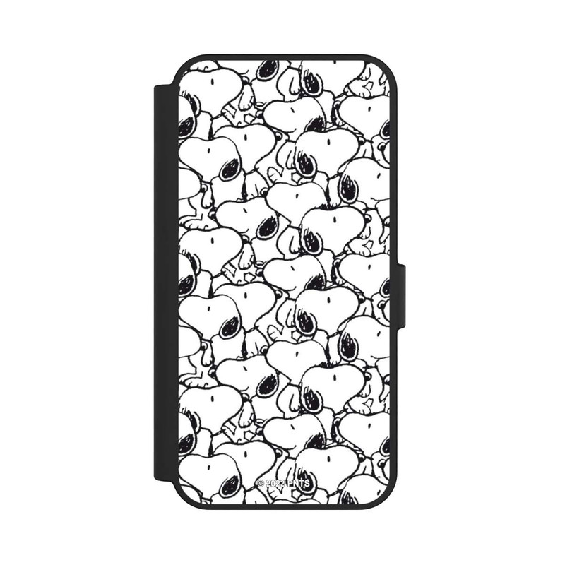 Galaxy S24 FE NIVOflip Snoopy Pattern Noir & Blanc