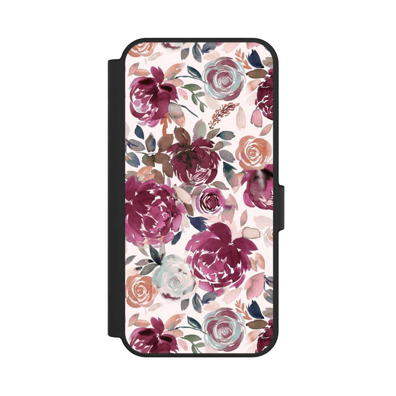 Galaxy S24 FE NIVOflip Pivoines et roses d'automne Rose
