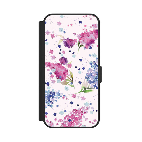 Samsung Galaxy S24 FE 5G NIVOflip Hortensien Lila und Rosa Blumen