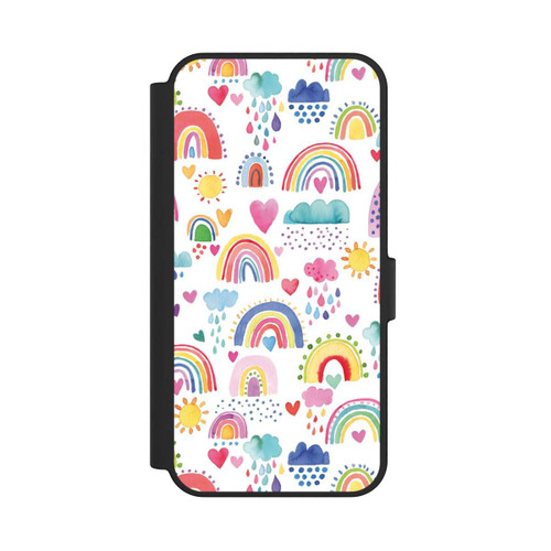 Samsung Galaxy S24 FE 5G NIVOflip Schöne Regenbogen-Multi-Rot