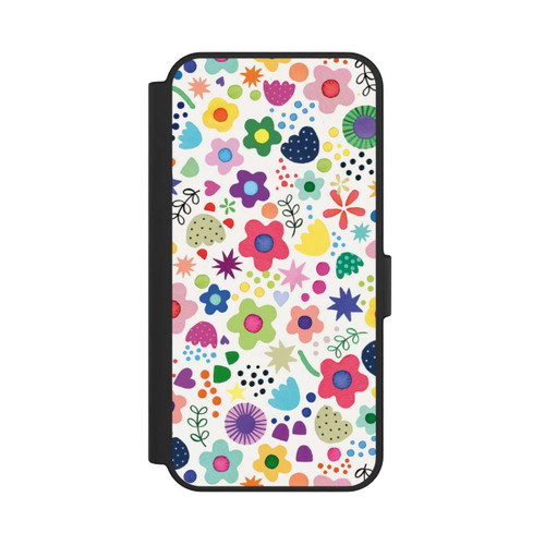 Samsung Galaxy S24 FE 5G NIVOflip Psychedelische Blumen bunt