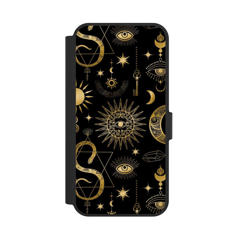 Galaxy S24 FE NIVOflip Soleil et Lune Célestes Steampunk