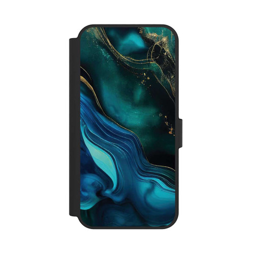 Samsung Galaxy S24 FE 5G NIVOflip Encre bleue et dorée avec IA