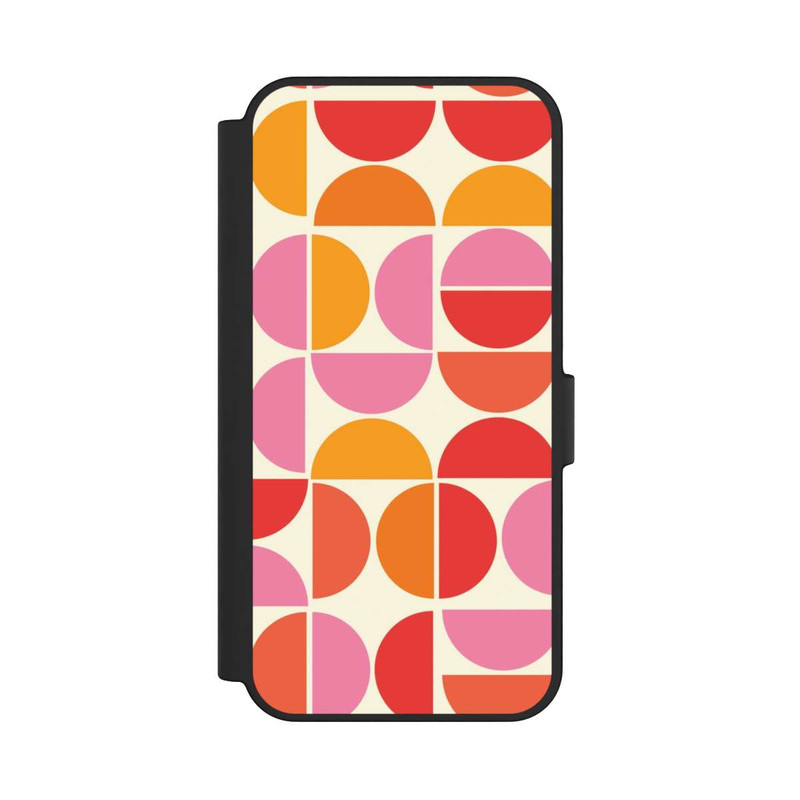 Galaxy S24 FE NIVOflip Retro Trend Muster Orange