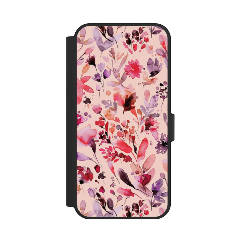 Galaxy S24 FE NIVOflip Künstlerische Blumen Viva Magenta