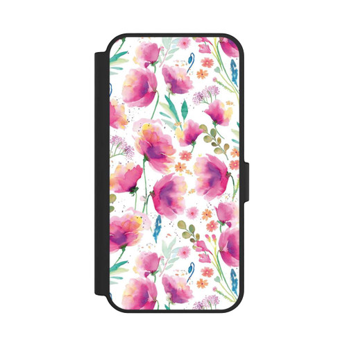 Samsung Galaxy S24 FE 5G NIVOflip Coquelicots abstraits aquarelle