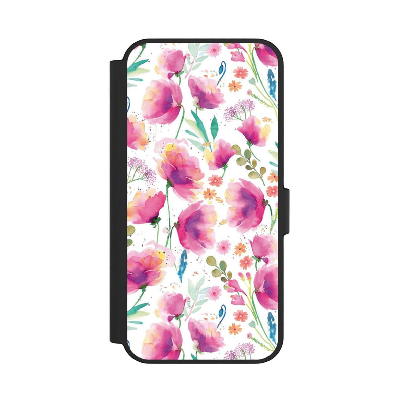 Galaxy S24 FE NIVOflip Coquelicots abstraits aquarelle