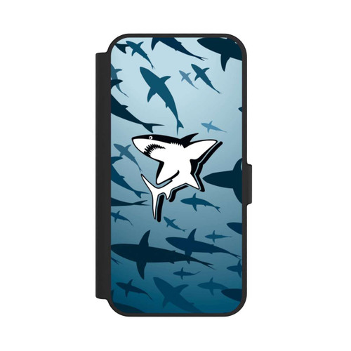 Samsung Galaxy S24 FE 5G NIVOflip Haie Muster Blau