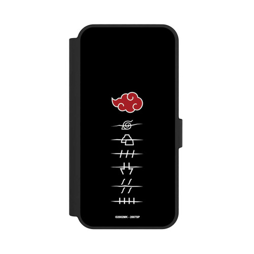 Samsung Galaxy S24 FE 5G NIVOflip Akatsuki Mitgliedssymbole Schwarz