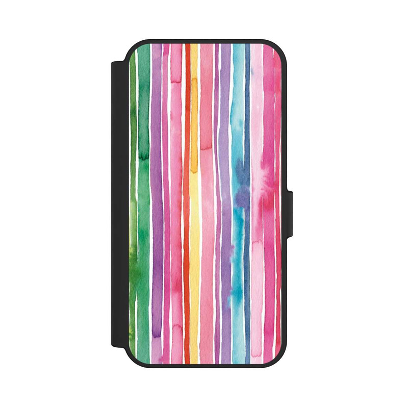 Galaxy S24 FE NIVOflip Camouflage Regenbogenstreifen