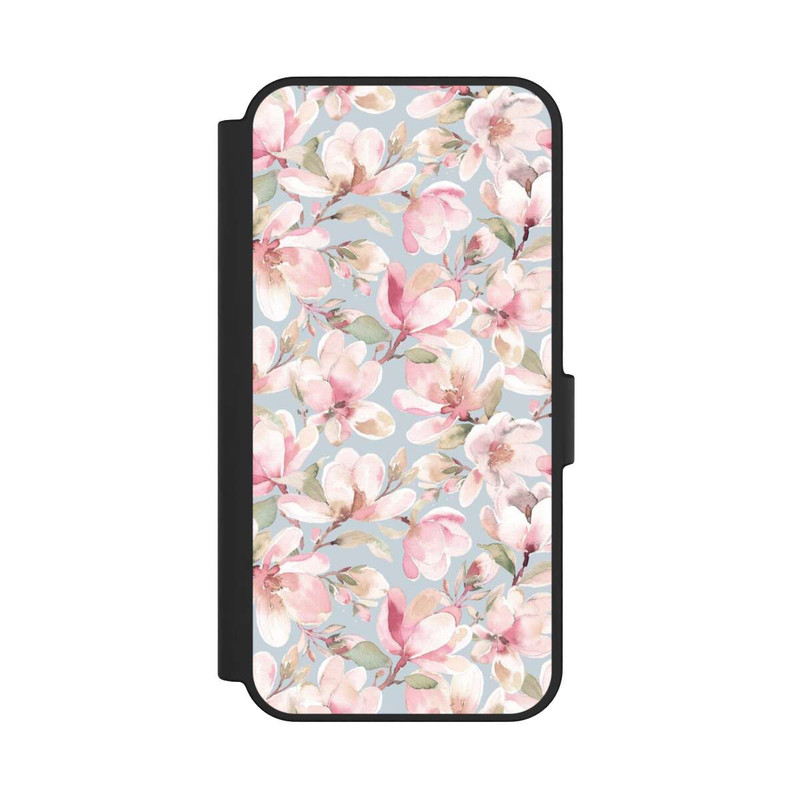 Galaxy S24 FE NIVOflip Magnolien Blumen Pastellrosa