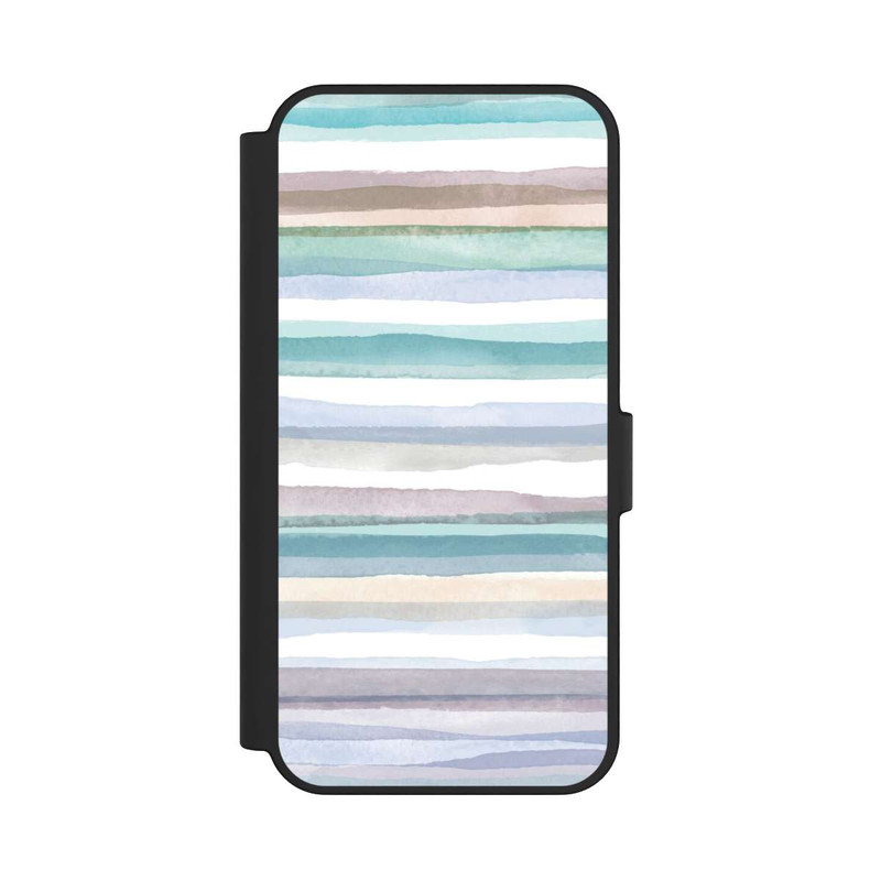 Galaxy S24 FE NIVOflip Pastellfarbene Streifen Blau