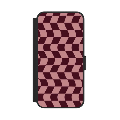 Samsung Galaxy S24 FE 5G NIVOflip Schachbrett Rot-Rosa