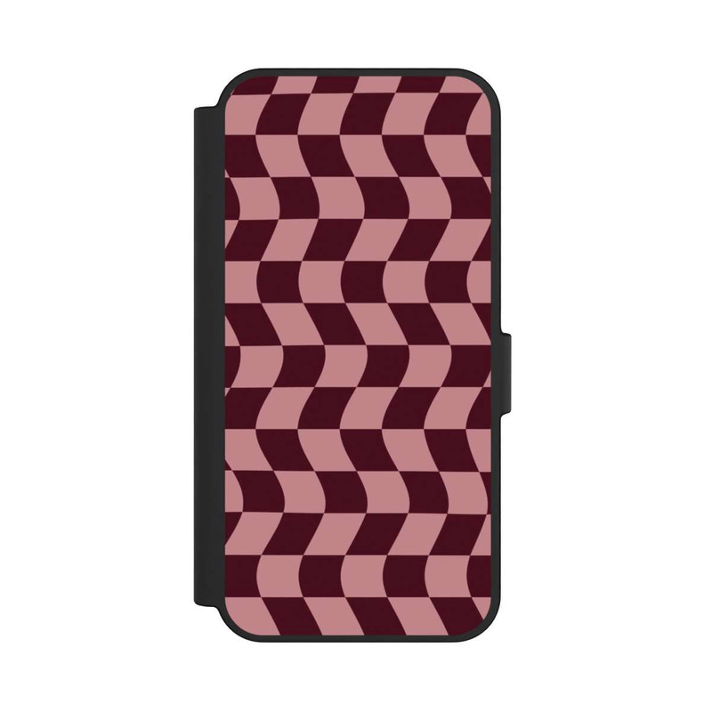 Galaxy S24 FE NIVOflip Schachbrett Rot-Rosa