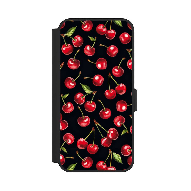 Galaxy S24 FE NIVOflip Kirschmuster Schwarz mit KI
