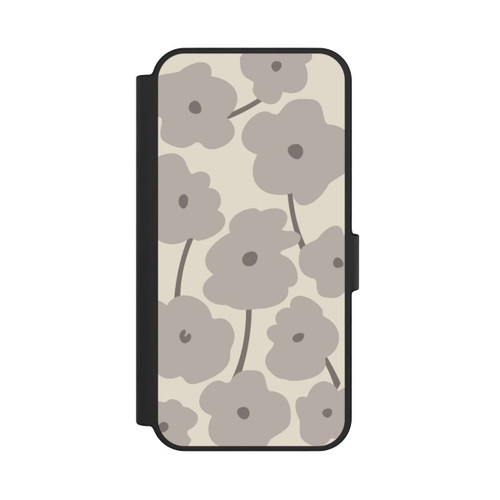 Samsung Galaxy S24 FE 5G NIVOflip Minimalistische Blumen Beige