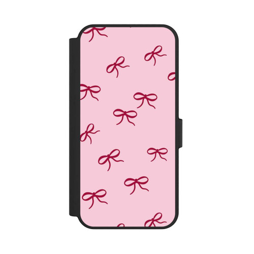 Samsung Galaxy S24 FE 5G NIVOflip Schleifen Muster Rot Pink