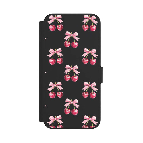 Samsung Galaxy S24 FE 5G NIVOflip Motif Nœud Cerise transparent avec IA