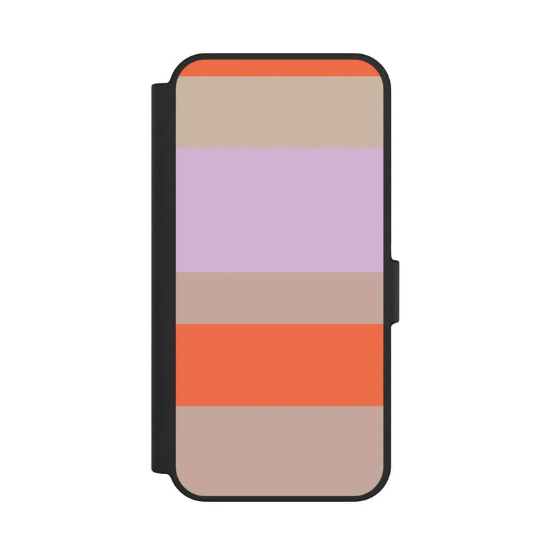 Galaxy S24 FE NIVOflip Moca Lila Orange Stripes