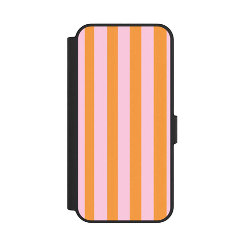 Samsung Galaxy S24 FE 5G NIVOflip Orange Rosa Streifen