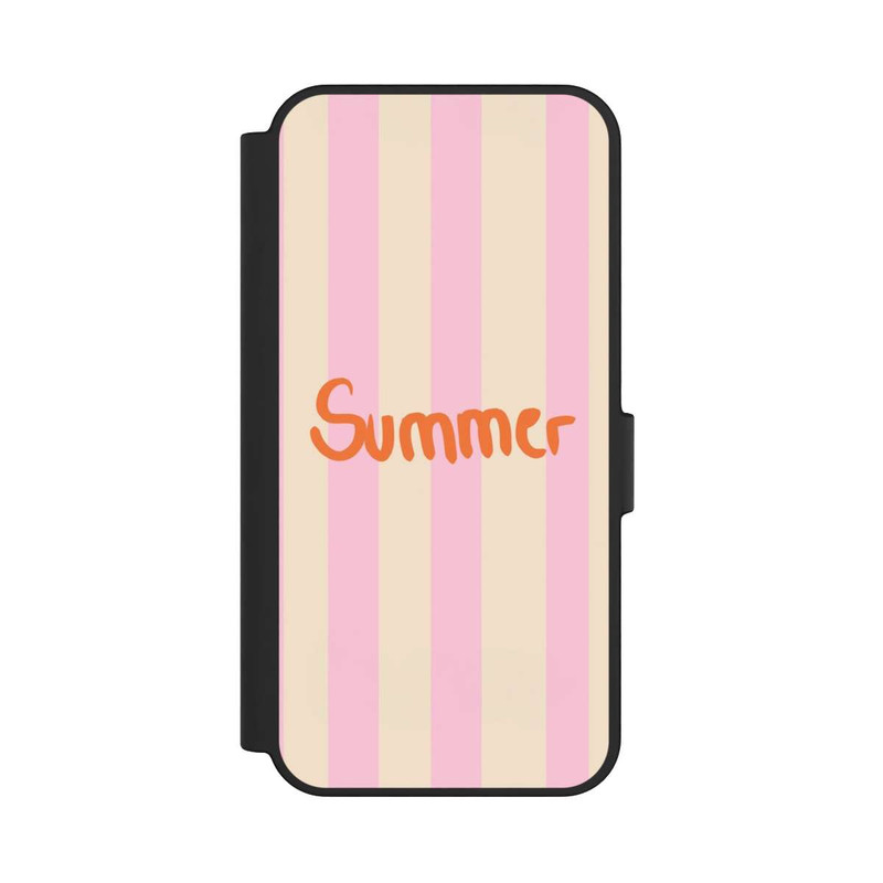Galaxy S24 FE NIVOflip Summer Pink And Orange Stripes
