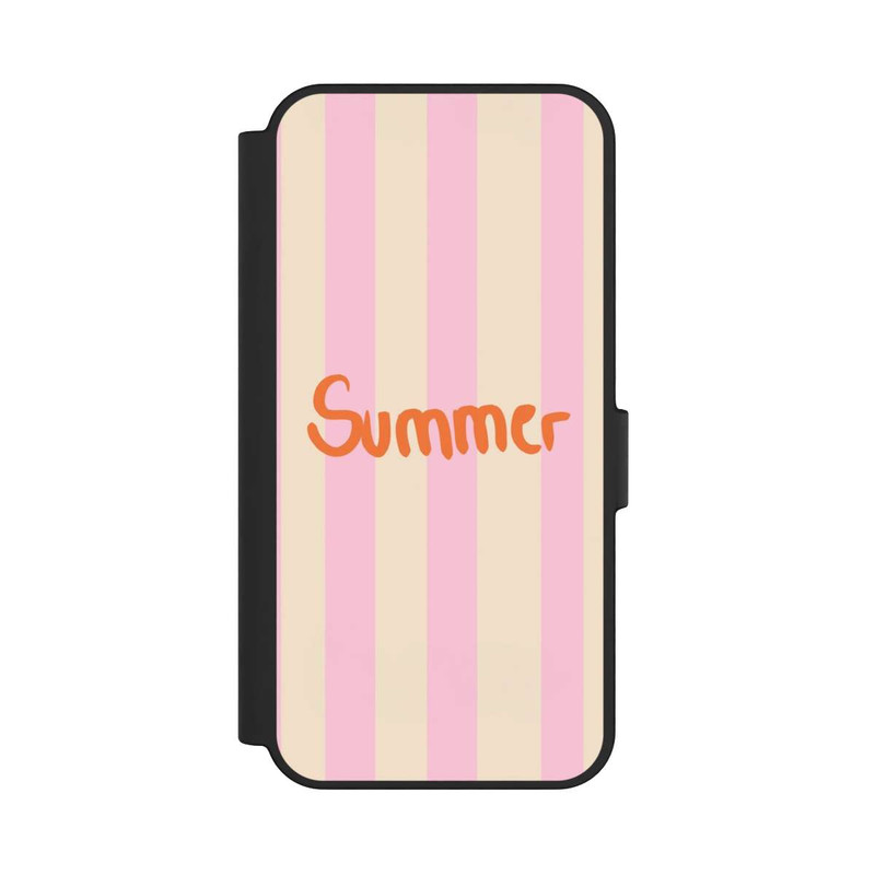 Galaxy S24 FE NIVOflip Summer Pink And Orange Stripes