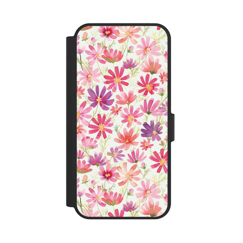 Samsung Galaxy S24 FE 5G NIVOflip Boho Cosmos Flowers Purple